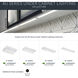 4U Series LED 120 LED Integrated 12 inch Textured White LED Under Cabinet